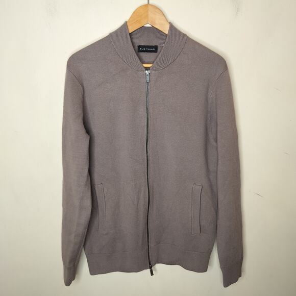 Elie Tahari Full Zip Cardigan Jacket Stretchy Taupe Pockets - Picture 1 of 10